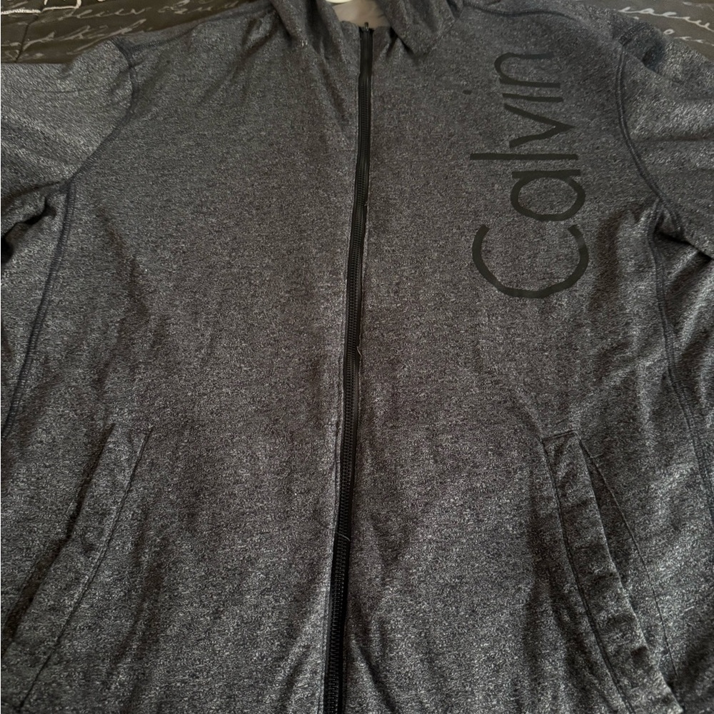 Calvin Klein Men's Charcoal Gray Lightweight Jacket